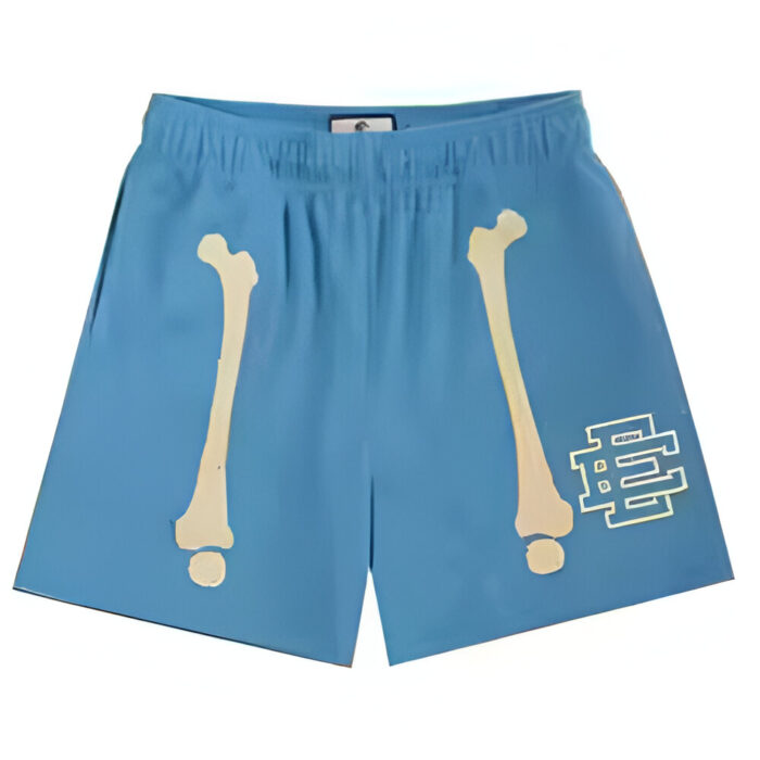 EE Skeleton Blue Eric Emanuel Supreme Shorts